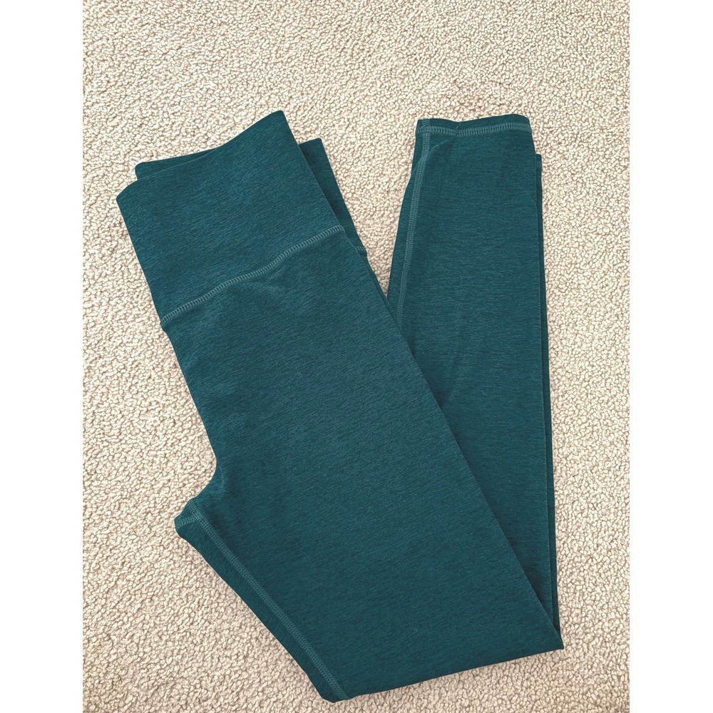 Vuori Clean Elevation Leggings Women S Teal Green 7/8 High Rise Zip Pocket
